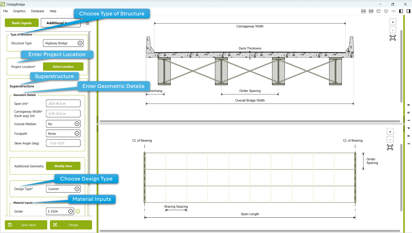 Project and Input Section