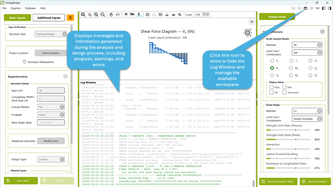 log window